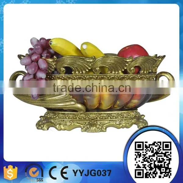 Customized Quality Resin Plastic Decorative Fruit Bowl