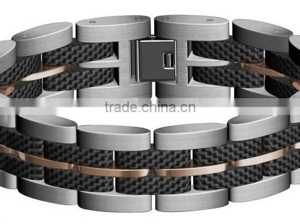 10 mm Wide Blue 316L Stainless Steel Bracelet for Men Most Popular Products Bracelet photo-3