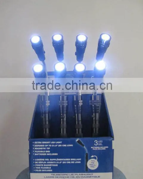 Magnet Clip Pick up Tool Retractable LED Flashlight photo-3