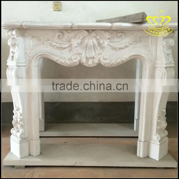 Marble Fireplace Boutique European Door Cover Luxury Mantel Interior Decoration photo-2