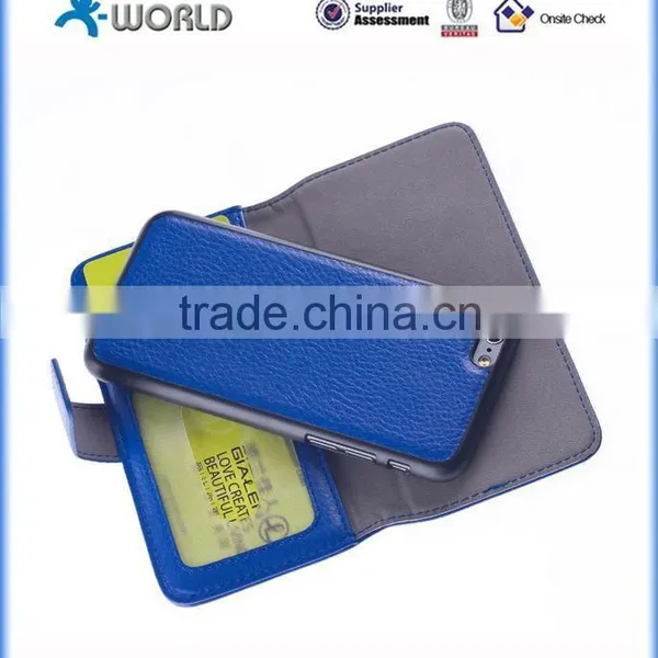 ISO Approved Manufacturer 2 in 1 PU Leather Detachable Wallet Case for IPhone 6S photo-5