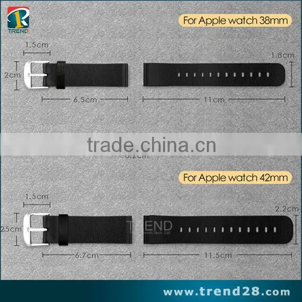Watch Band for Apple Watch, Leather Strap Connector Adapter for Apple Watch photo-5