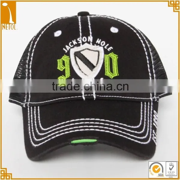 6 Panel Structured Adult Group Custom Mesh Trucker Caps photo-2
