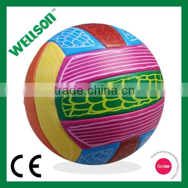4C Printed PVC Foamed Volleyball photo-4