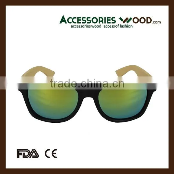 Premium Quality Trendy 2016 Free Logo Polarized CE UV400 Lens Wood Sunglasses