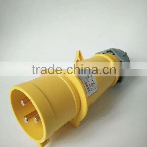JESIRO 3P32A 4h 110V Waterproof German Female Industrial Plug & Socket photo-2