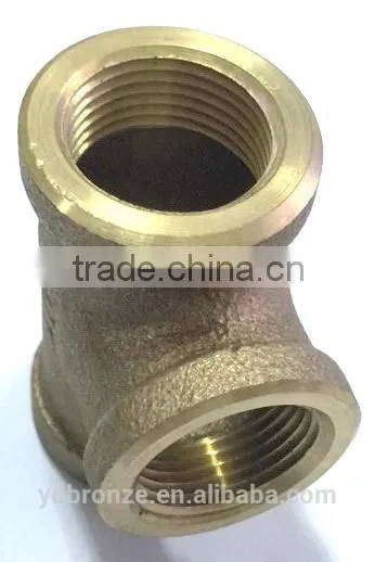 Taiwan Made Brass 45 Degree y Branch Pipe Fitting Lateral Tee photo-2