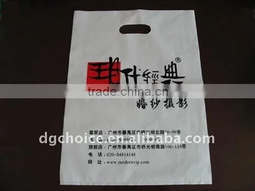 Best Selling Free Sample Hot Design in Guangzhou Plastic Die Cut Carry Bag photo-3