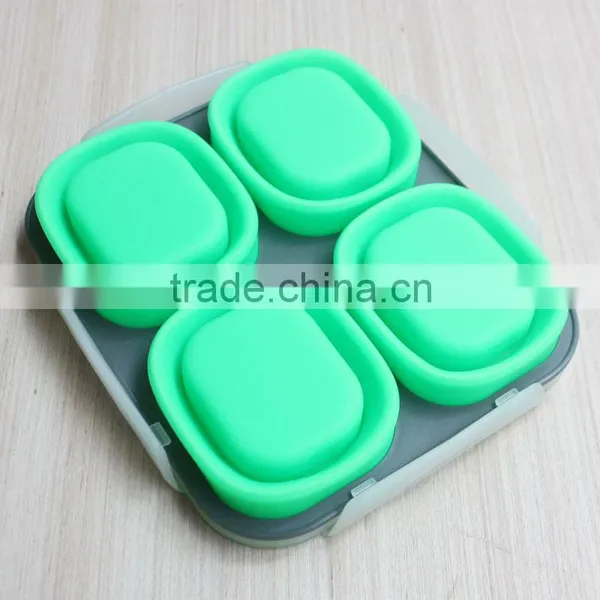 Portable Microwave Folding Silicone Lunch Box Tin photo-2