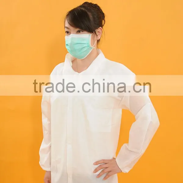 PP Whte With Zipper Doctors Lab Coat With Embroidery photo-3