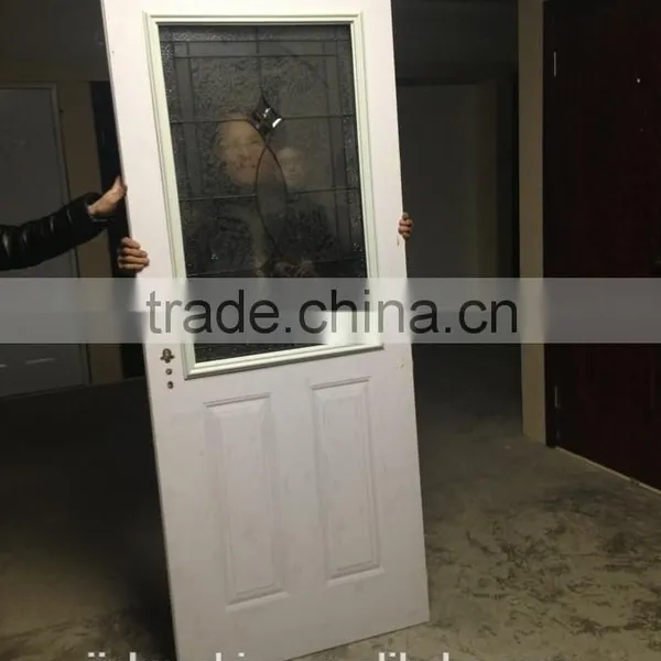 Economic Modern American Panel Door Price,New Design Glass Models,interior Steel Door photo-5