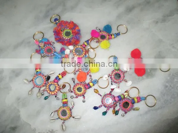Latest Handmade Tassels Key Ring Pom Pom Key Chain Key Ring