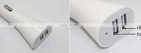 Dark Shape Dual USB Car Charger for IPhone 5,iPhone 4/4S and Mobile Phone photo-2