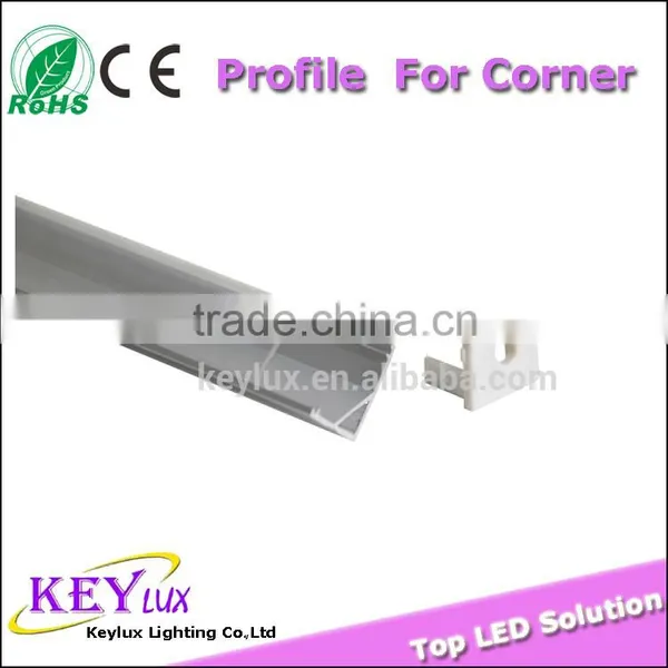 Corner Triangle Shape Polycarbonate Cover Aluminum Profile For Led Display