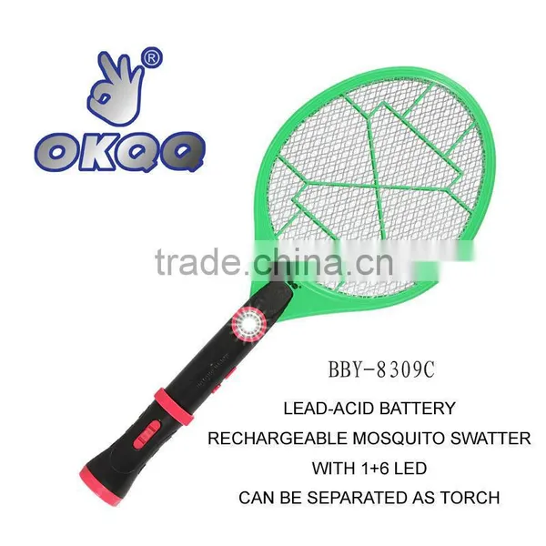 BBY-8309G LED TORCH ELECTRUC MOSQUITO SWATTER BAT ZAPPER photo-5
