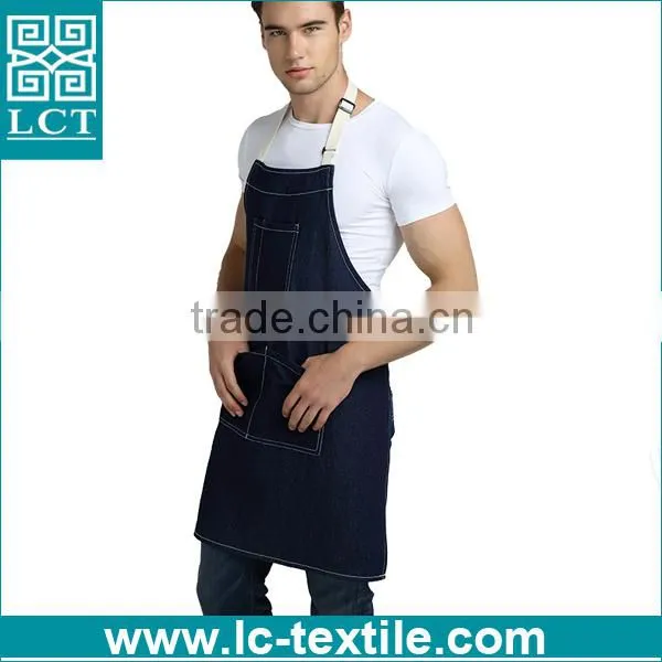 Denim Shop Apron With Pockets photo-3
