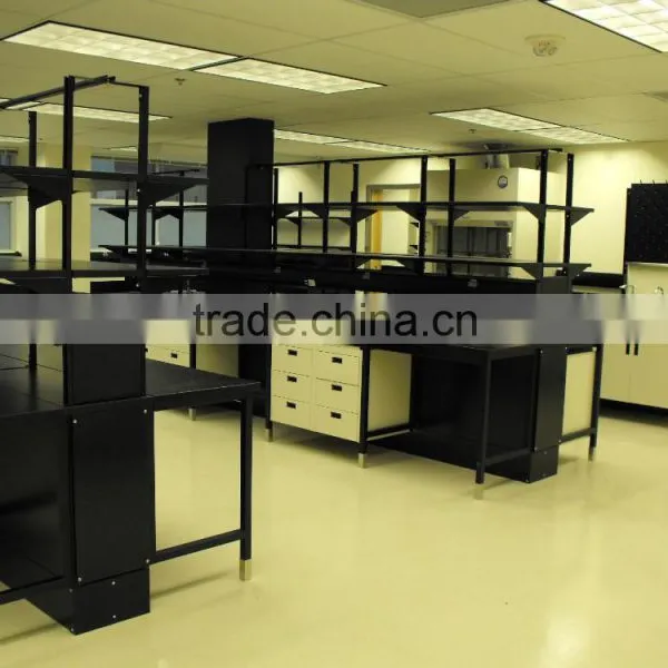 ChemBench Reserch Institute Laboratory Steel Central Bench w/ Fume Extraction, 1800lbs Capacity 48-60'' Depth x 30-36'' Height photo-5