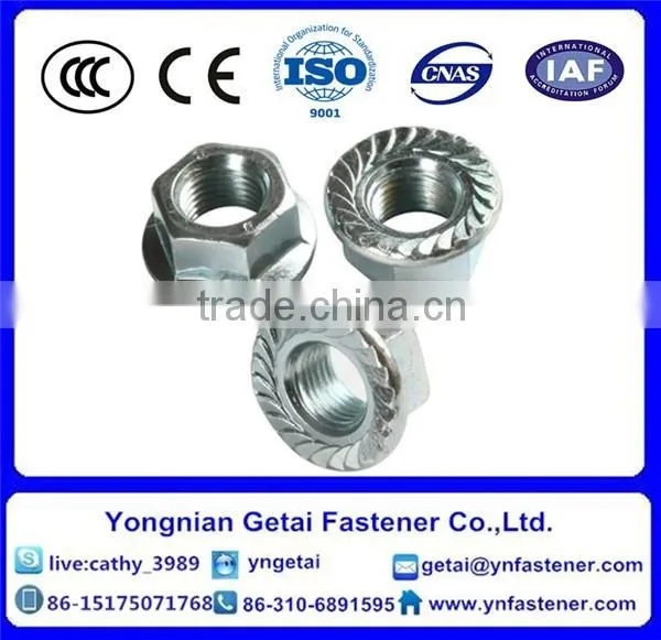 DIN6923 Hex Flange Nuts Serrated M6 Zinc Plated and Black photo-6