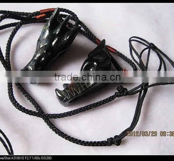 Wholesale Colorful Different Natural Crystal/sandstone/tiger Eye/malachite Stone Dragon Head Skull for Pandant photo-5