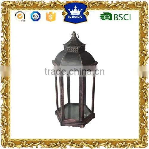 Kings DeCOR Top Quality Wooden Lantern Pretty Metal Lanterns