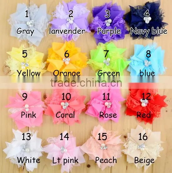 Fashion Design Exquisite Handmade Polyester Tulle Lace Flower photo-2