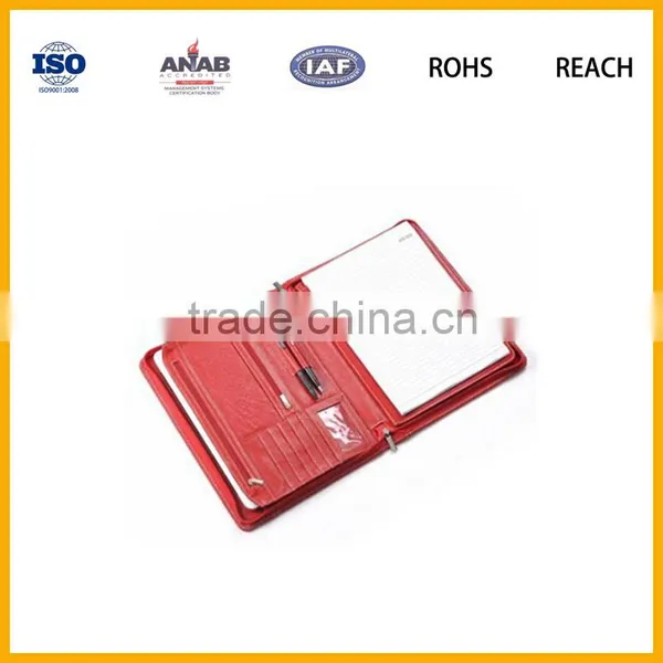Hot Sales PU Leather Notebook Folder With Pen Holder and Padfoilo for Pad photo-3