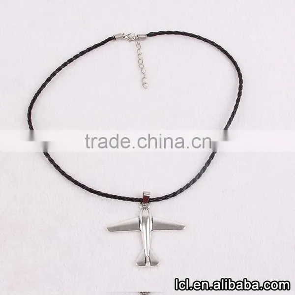 Low Price Airplane Necklace , Hot Sale Airplane Pendant Short Chain Necklace photo-4