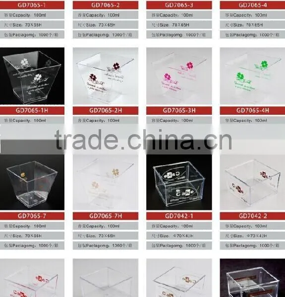 Pudding Cup With Lid Free Shipping Transparent Pudding Cup photo-2