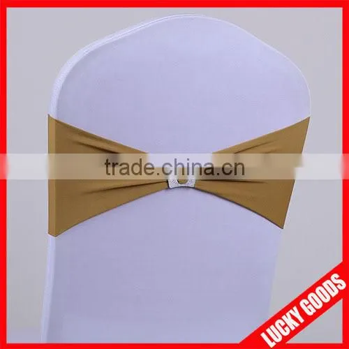 Elastic Dark Purple Wedding Lycra Chair Sashes Wholesale photo-2