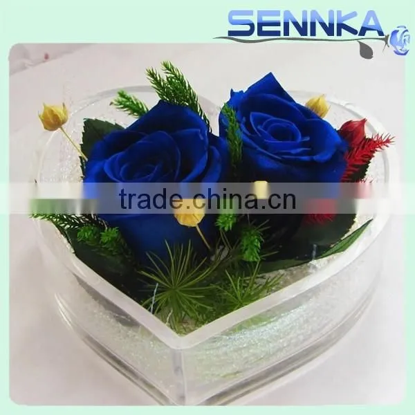 Preserved Fresh Rose Head Gift Wedding Artificial Lilac Flowers Wholesale