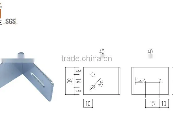 Furniture Usage Galvanized Metal Angle Corner Bracket photo-2