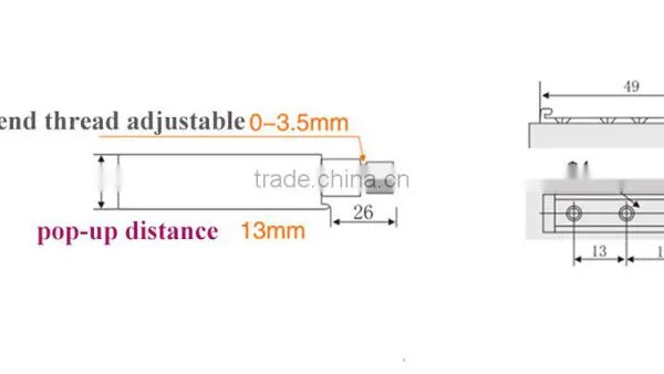 Cabinet Cupboard Magnetic Tip Push to Open Touch Release Latch photo-4