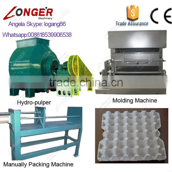 Industrial Egg Tray Making Machine With CE Certificate for Sale