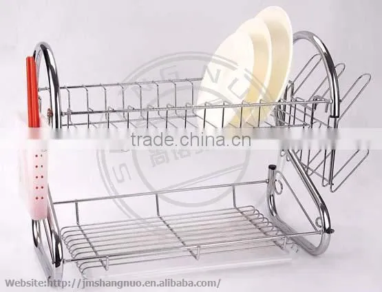 2016 Hot Sale Stainless Steel Double Tier Dish Rack photo-4