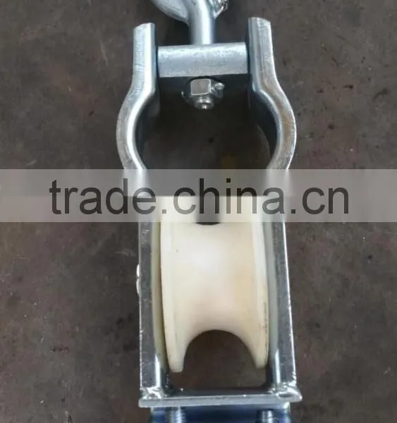 Dual-purpose Stringing Pulley With Nylon/Aluminum Wheel Cable Pulley Block photo-2