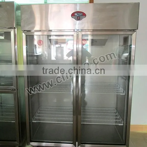 Glass Door Commercial Soft Drink Display Refrigerator/Upright Glass Door Refrigerator/Stainless Steel Glass Door Refrigerator photo-2