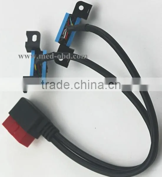 OBD2 Splitter Y Cable, Right-angle J1962M to 2 J1962F, 1ft photo-3