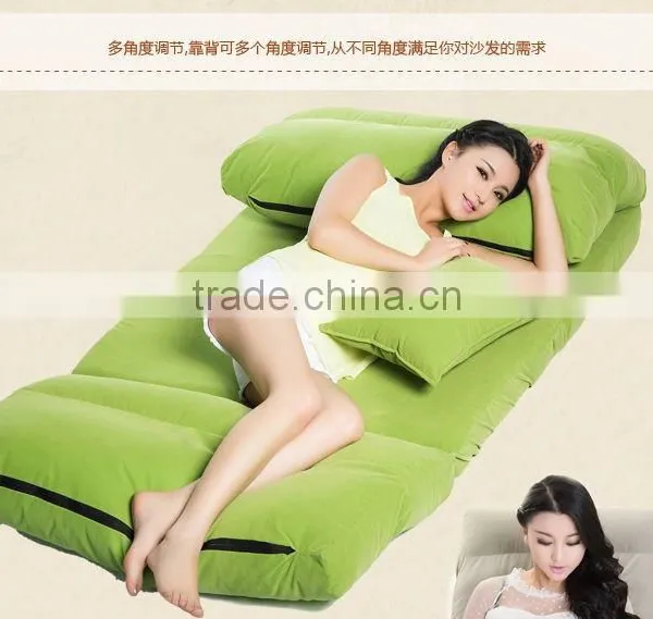 Fabric Floor Folding Furniture Sofa and Adjustable Floor Chair photo-2