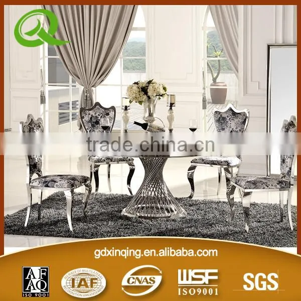 TH371 Hot Sale Home Furniture Round Tempered Glass Dining Table photo-6