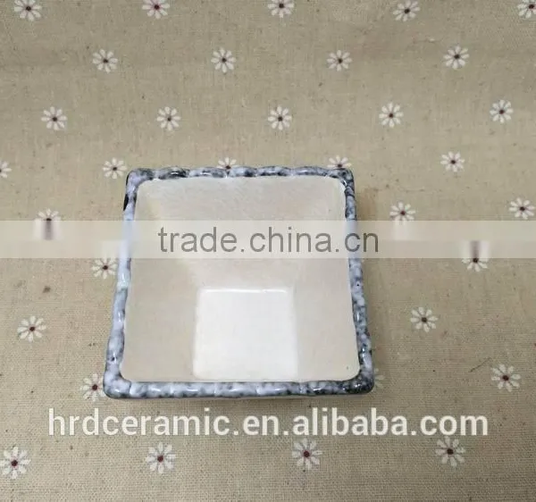 China Manufacturer Stocked White Porcelain Square Ceramic Dish photo-6