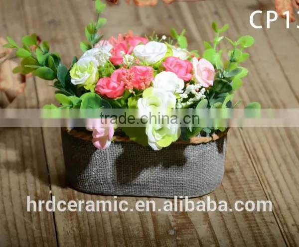 2016 Concrete Flower Plant Planter Colorful Decorative Cement Flower Pot photo-6