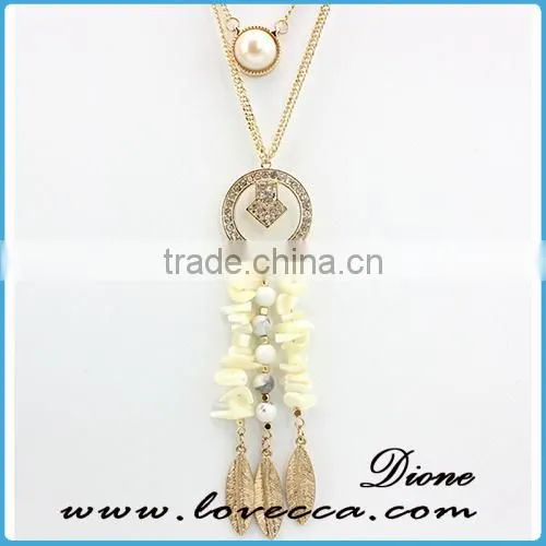 Wholesale Fashion Colorful Gemstone Artificial Gem Stone Chain Necklace photo-3