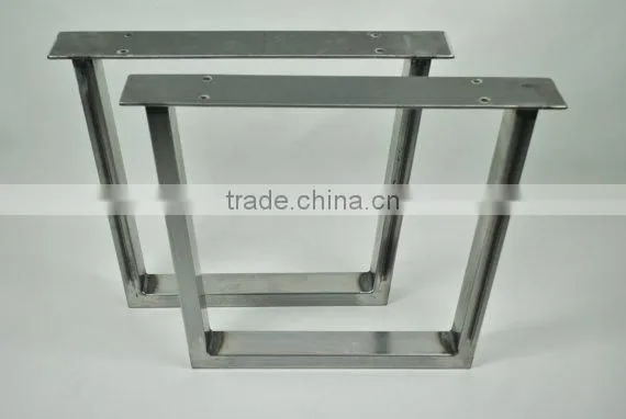 Black Powder Coated Trapezoid Metal Industrial Table Feet,furniture Metal Leg photo-4
