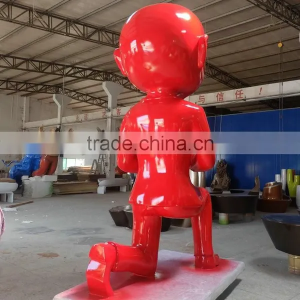 H4 Meters Fiberglass Man Sculpture photo-6