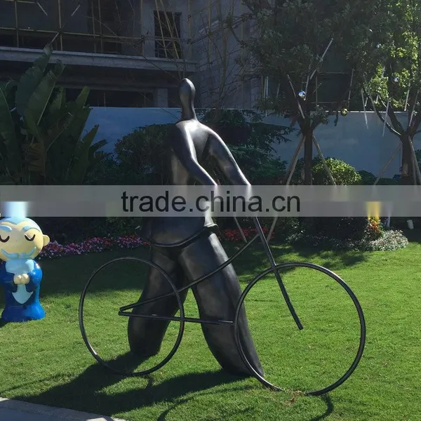 Bronze FRP Rider Sculpture Statue photo-2