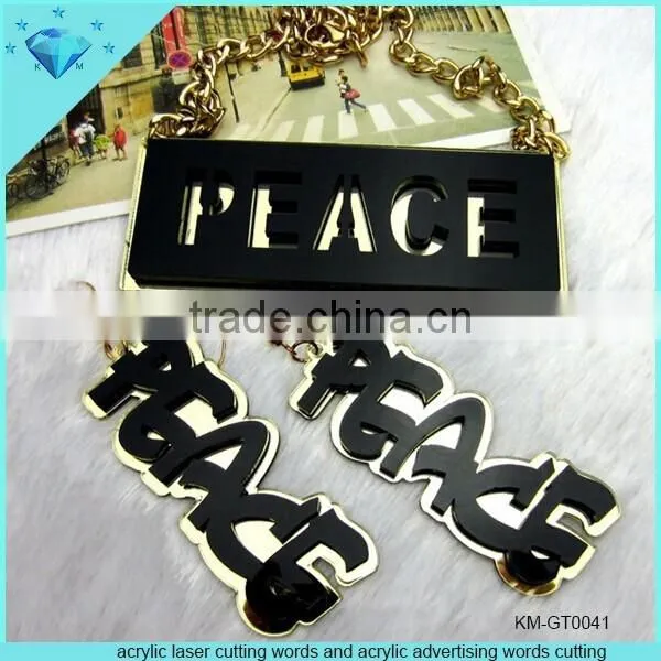 Acrylic Laser Cutting Words and Acrylic Advertising Words Cutting