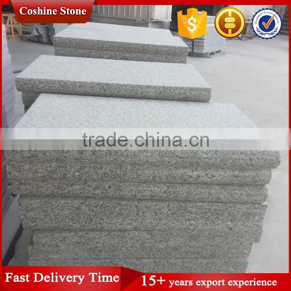 China Flamed Grey Granite Bullnose Paver For Sale photo-2