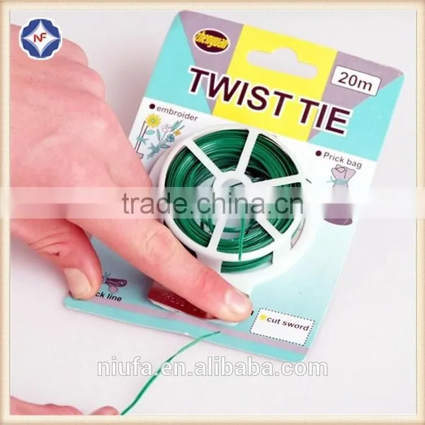 Colorful Garden Twist Ties PVC or PE Plastic Coated Single Metal Wire Twist Ties photo-2