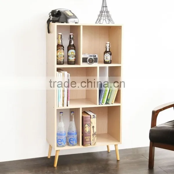 Living Room Function Design Magazine Storage Wooden Cabinet photo-4
