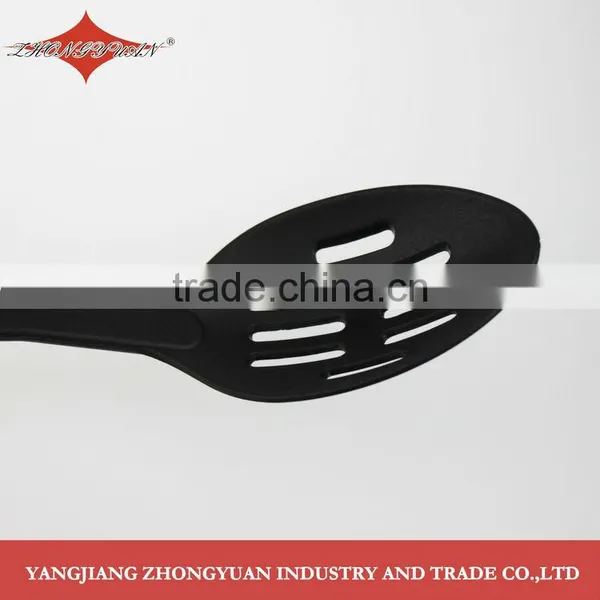 High Quality Plastic Nylon Slotted Spoon Hanging Kitchen Utensils With Soft Handle photo-2